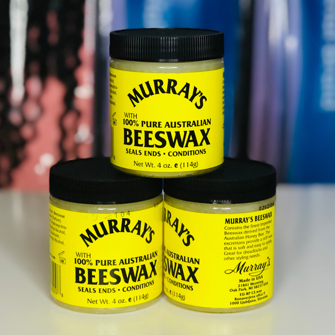 Murrays with 100% Pure Australian Beeswax, Black for Hair, 4 oz