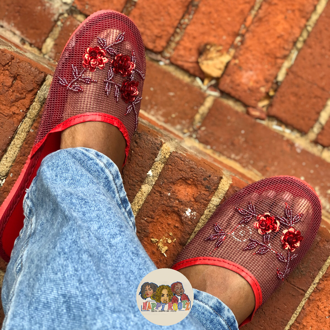 Chinese Slippers classic burgundy - Main Image